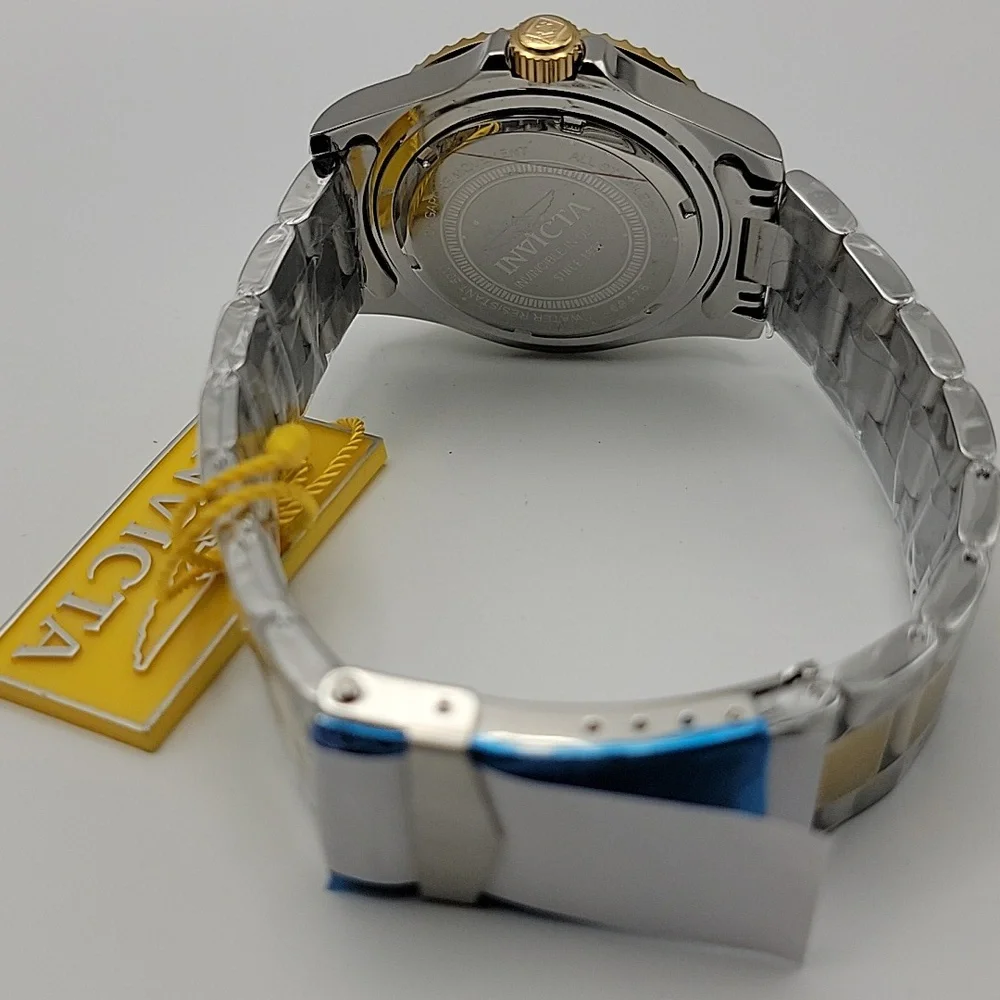 NEW 69476 Invicta Specialty Rowan Men's Watch - 40mm, Gold Steel 3 Link Bracelet